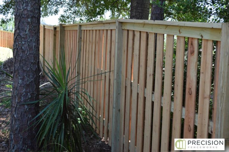 The Boulevard — Wood semi-privacy design