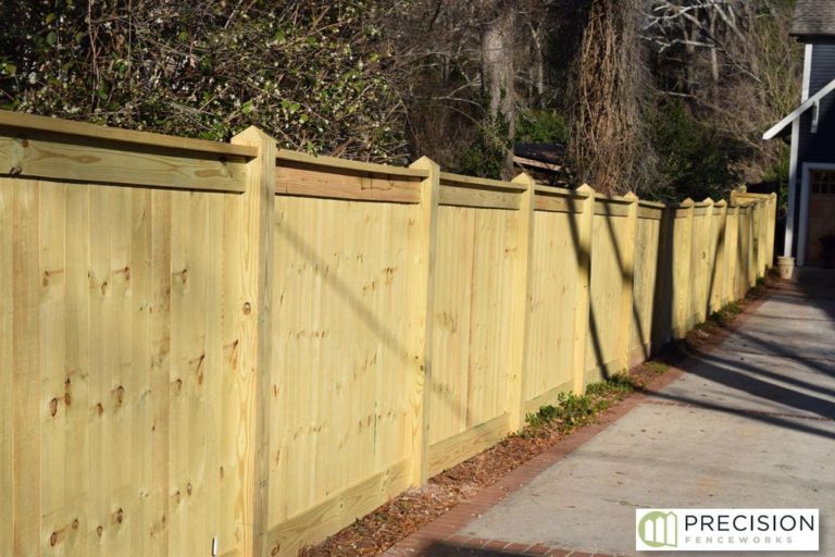 The Highland — Privacy design with pyramid posts