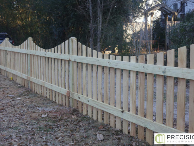 The Montgomery — Spaced wood picket design