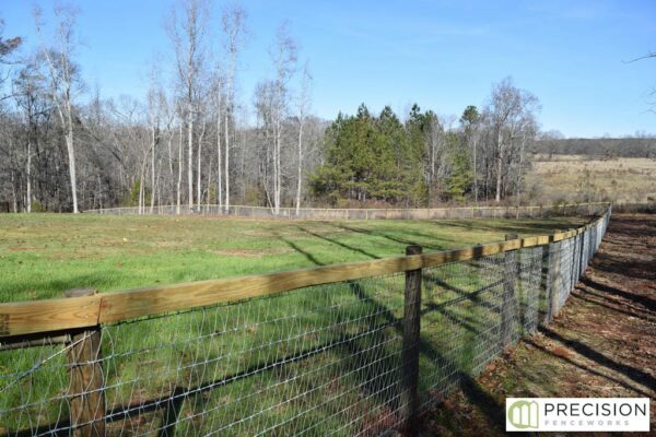 wood board fence61 Wood & wire gallery photo 074