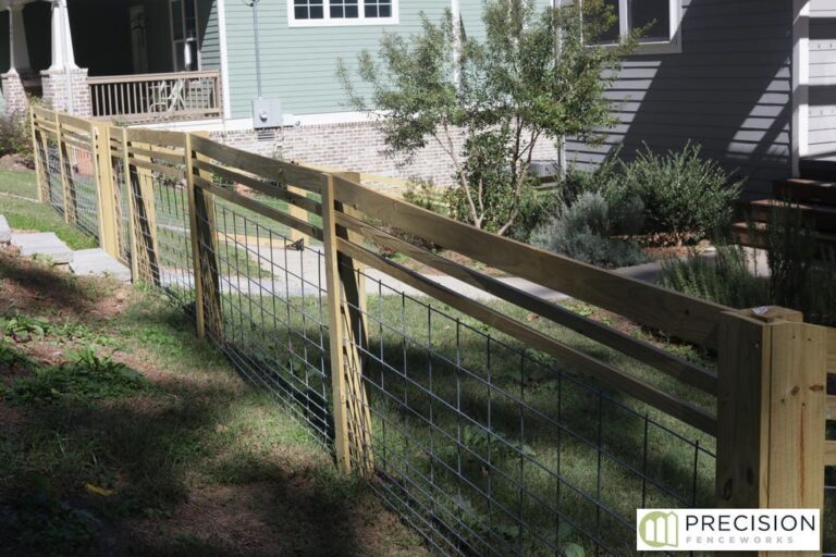 The Canton — Wood framing with hog wire
