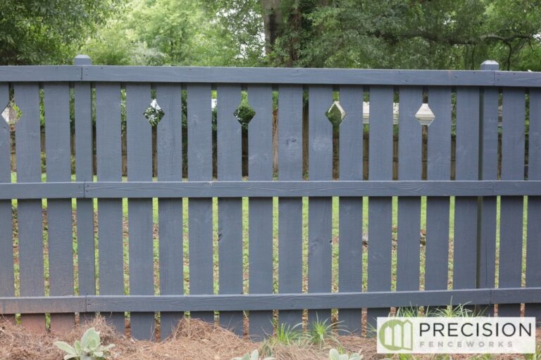 The Augusta — Vertical wood privacy design