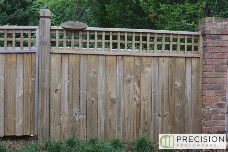 The Brooks — Vertical wood privacy design